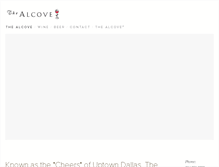 Tablet Screenshot of alcovewine.com
